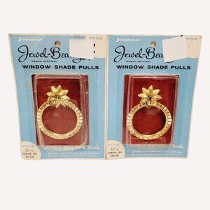 2 Jewel Beauty Glory Style Joanna Tarnish Resistant Window Shade Pulls Blinging